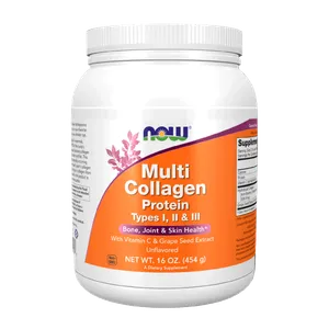 Proteína Multi Collagen en Polvo sin Sabor Now Foods 16oz